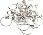 Leekayer #5 Silver Metallic Teeth Nylon Coil Zippers by The Yard Bulk 10 Yards Red Zipper Tape with 25pcs Silver Ring Pull Sliders for DIY Sewing Tailor Craft Bag(Red)