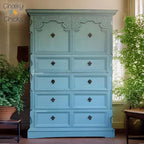 Chalky Chicks 8 Fl Oz Matte Y Blue (Blue) Chalk Paint for Furniture Without Sanding - No Prep Furniture Paint No Sanding All in One for Crafts, Wood, Walls, Cabinet, Metal, Dresser, Farmhouse