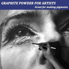 1.1 LBS Microfine Pure Graphite Powder, 3000 Grit Powdered Graphite, Dry Powdered Graphite Lubricant, Charcoal Powder for Drawing, Sketching, Pencils, Locks, Bearings