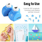 LOVEINUSA 10-Piece Sea Animal Shaped Craft Punch Set for DIY Crafting, Scrapbooking, Journaling, Greeting Cards, Photo Albums, Envelope Punch Board and Festival DIY Paper Projects