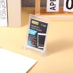 10 Pcs Card Display Stand, Acrylic Clear Card Trading Stand, Cards Display for Challenge Coin Graded Card Sports Card Trading Card PSA Card Baseball Card