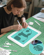 Rechargeable A4 Light Board with Weeding Tools Set and Accessories for Vinyl,Bawaslom Ultra-Thin & Bright Light Pad for Vinyl Weeding with 3 Colors & 6-Level Brightness for Diamond Art,Tracing