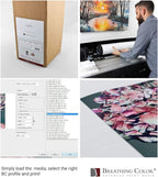 Premium Lyve Matte Canvas Paper Perfect For Use on Professional Makes and Models of Epson, Canon and HP printers preferred by Professionals. 19 mil textured Canvas offered in a 36 inch by 40 ft roll