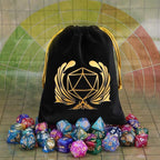 Coyeekn DND Dice Set, 7 x 7 Sets (49 Pieces) Glitter Polyhedral Dice for Dungeons & Dragons RPG MTG DND Tabletop Game with 1 Pouch