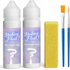 120ml Masking Fluid for Watercolor Painting, Art Watercolor Masking Fluid Precise White Space, Easy Peel-Off, Water Based Latex, for Artists, Beginners, DIY Canvas Protection (White)