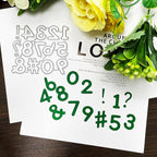 Letters and Number Metal Cutting Dies for Card Making,Uppercase Letters and Arabic Numerals Embossing Cuts Die for Scrapbook Album Decoration