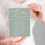 Bridal Shower Games Cards, Would She Rather Bridal Shower Game for 25 Guests, Engagement Party Wedding Games for Guests, Minimalist Green Wedding Party Supplies - C11