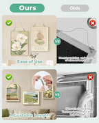 2PCS Adjustable Picture Hanging Wire 3m x 1mm Small Hooks, Picture Frame Wire Kit Heavy Duty 50lbs, Stainless Steel for Art, Mirror, Light Lamp, Billboards, Basket Flowerpot