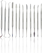 CYNAMED Stainless Steel Spatula Wax & Clay Sculpting Tool Carver Set (12PK)
