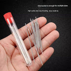 Big Eye Steel Sewing Needles Kit, 2025 New Stainless Steel Sewing Needle for Hand Sewing, 34PCS Big Eye Steel Needles Set - Long & Thin Handmade Quilting & Sewing Needles Kit for DIY Sewing (34pcs)