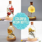 Zoncolor Bottle Resin Molds Silicone Kit - Night LED Light Lamp Bulb Art Craft Accessories Supplies and Tools DIY Unique Clear Bottle Shape Epoxy Molds and Stopper Cool Home Office Kitchen Decoration