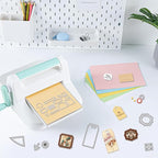 2PCS Folding Greeting Card Cutting Dies Metal Die Cuts for Card Making Label Embossing Template Dies Folding Frame Background Die Cuts Paper Craft DIY Template for Birthday Album Gift Decor