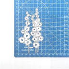 3D Background Cutting Dies Metal Stencils Scrapbooking Tools Flowers Lace Frame DIY Embossing Template for Paper Card Making Album Arts Crafts Supplies (Flowers Bunch-6.5x12cm)