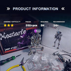 Mostarle Terminator M 3D Metal Puzzle, Arcynix DIY Mechanical Robot Model Kit, Sci-Fi Design LED Light Feature Unique Gift for Adults & Teenager (Purple)