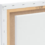 Centurion Deluxe Professional Oil Primed Linen Stretched Canvas, 11oz Linen, 10x20 - Box of 6, 0.67" Deep Canvases, Kiln-Dried Stretchers, Back Stapled, Premium Medium Weight Canvas for Oil Paintings