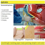 Masking Paper, Paint Masking Paper with Adhesive,20 Inch x 50 Feet Painters Paper Roll, Tape and Drape Painters Paper, for Auto Body Masking, Wall Covering and Paint Masking (2Rolls)