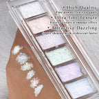 6 Colors Solid Opal Aurora Nail Powder Set, Iridescent Aurora Pigment Holographic Chameleon Sparkly Flakes Glitter Dust Kit for Gel Polish Nail Art Decorations…