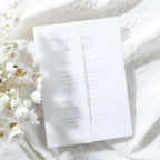 UNIQOOO 120 Pack Pre-Folded Vellum Jackets for 5x7 Invitations, Elegant Semi-Transparent Vellum Paper, 115GSM Wedding Invitation Accessories, for Envelope Liners 5x7 Inserts