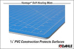 Dahle Vantage 10694 Premium Self-Healing Cutting Mat, 36"x48", 1/2" Grid, 5 Layers for Max Healing, Perfect for Crafts & Sewing, Blue