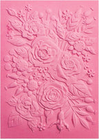 BAOFALI 3D Embossing Folder for Card Making,Rose Garden Clear Plastic Texture Fades Embossing Folder Template for Scrapbooking and Other Paper Craft Album Stamps DIY Decoration 6.3" L x 4.5" W