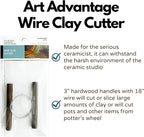 Art Advantage Wire Clay Cutter - Durable Pottery Wire Tool for Clay Cutting, Sculpting, Pottery Craft, Ceramic Arts, Modeling, and DIY Clay Projects