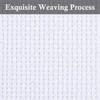 Aida Cloth Big Size 11 Count, White Cross Stitch Fabric, 39 inch by 60 inch