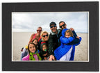 6x8 Mat for 8x10 Frame - Precut Mat Board Acid-Free Show Kit with Backing Board, and Clear Bags Textured Black 6x8 Photo Matte Made to Fit a 8x10 Picture Frame Matboard for Framing, Pack of 10 Mats
