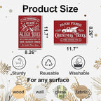 Christmas Stencils for Crafts Reusable A4 Christmas Stencil Holiday Stencils for Painting on Wood Fabrics Porch Hanger Decor