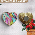 Needle Minder Magnet, Magnetic Needle Minder, Needle Minders Magnetic Cross Stitch Accessories, Magnetic Needle Holder, Life Tree, Butterfly, Cats, Owl, Heart (Love)