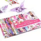 Origami Paper Kit 50 Sheets 70GSM 6 Inch Square Double Sided Color 50 Vivid Japanese Washi Chiyo Colors for Hand Crafts Origami Paper Arts Creativity.Rose