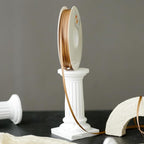 HUIHUANG Solid Color Satin Ribbon 1/8 inch x 100 Yards Roll Ribbon for Crafts (Light Brown)