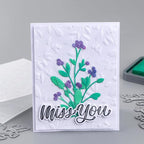 3D Embossing Folder and Metal Die Set for Card Making,Texture Fades Flower Background Embossing Template Paper Card Embossing Stencil for DIY Scrapbooking Photo Album Card Paper Craft Decoration