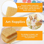 Nogeqi 8PCS Rubber Cement Eraser Residue and Glue Eraser for Removing Adhesive from Paper Plastic Art Painting