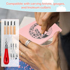 Frienda 50 Pack Rubber Carving Blocks 4 x 6 Inch, Rubber Stamp Carving Blocks for Printmaking, Printing, DIY Craft Project, Soft Block Stamp for Beginners and Professional(Pink)