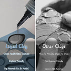 Liquid Polymer Clay Black 4.2oz, Liquid Clay for Polymer Clay Oven-Bake, for DIY Enthusiasts, Education and Crafting, Easy to Shape & Multi-Mold Compatible