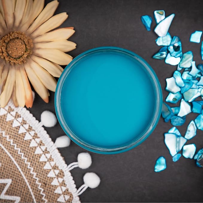 Dixie Belle Paint Company Chalk Finish Furniture Paint - Peacock (1 Gallon - 128oz) - Matte True Teal Chic Chalk Mineral DIY Furniture Paint