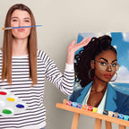 Zhanmai 12 Pack Pre Drawn Canvas for Painting Sip and Paint Kit 8" x 10" Paint Party Set Canvas Painting Pre Printed Canvases for Party Favor DIY Virtual Adult's Date Night(Adult Couples)