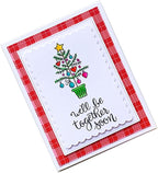 Cutting Dies Metal Stencils Scrapbooking Tools Flowers Lace Frame DIY Embossing Template for Paper Card Making Album Arts Crafts Supplies (Corrugated Rectangular Frame- 10.6x13.8cm)