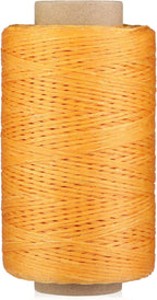 284 Yards Waxed Thread, 210D Heavy Duty Upholstery Wax Thread for Leather Sewing, 0.8mm Flat Waxed Cord for Bookbinding/Shoe Repairing/Leather Projects