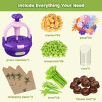 Arts and Crafts Kit for Kids Ages 4-8,Flower Bouquet Toys,DIY Flower Market Toys,Build Your Flower Bouquet,Educational Christmas Birthday Gifts for 3 4 5 6 7 8 9 Year Old Girls-Purple
