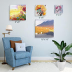 4 Packs Square Canvases for Painting with 4"x 4", 6"x 6", 8"x 8", 10"x 10", Painting Canvas for Oil & Acrylic Paint