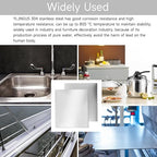 304 Stainless Steel Sheet - 2PCS 12" X 12" X 1/32" Thin Stainless Steel Plate 1/32 Inch Thickness with Protective Film Metal Sheets Shim Stock for Kitchen DIY Crafting (305 x 305 x 0.76 mm)