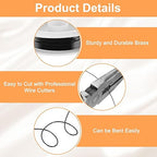 HARFINGTON 13ft Jewelry Wire, 22 Gauge (0.6mm) Brass Craft Soft Metal Tarnish Resistant Copper Beading Wire for Jewelry Making Supplies Crafting, Black
