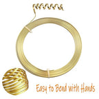 Cinvo 3 Rolls Flat Craft Wire Jewelry Wire Flexible Aluminum Wire Tarnish Resistant for Bezel Sculpting DIY Jewelry Craft Making (1mm Thickness, 3mm Width, Silver, Gold and Rose Gold)