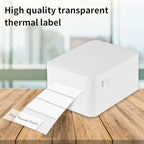1" x 3" Transparent Thermal Label Stickers,Waterproof Thermal Printer Sticker Labels for Gift Wrapping, Self-Adhesive Name Price Tag DIY Custom Logo Design (500 pcs,Clear)