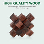 24 Pcs Brain Teaser Puzzles for Adults Teens - Metal Puzzles 3D Puzzle Game Toys for Adults Teens - Wooden Unlock Interlocking Puzzle Adult IQ Education Smart Toys