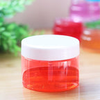 Empty 12 Pack Clear Plastic Storage Favor Jars Wide-mouth Plastic Containers with Lids for Beauty Products, DIY Making or Others (4 oz, White)