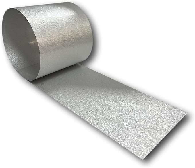 Eagle 1-24 Gauge KYNAR 500 Sheet Metal Flashing Rolls-10 FT Long-Heavy Duty-Commercial Grade-Roofing Flashing, Fascia Cover, Coping Cap-Multiple Sizes (12" x 10 FT, Galvalume Plus)