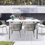 4 FT Folding Table, Plastic Portable Tables for Dining Parties Card Picnic Camping, Granite White