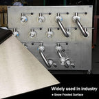 304 Stainless Steel Sheets Metal 12" x 16" x 1/64" (0.50MM) Inch 304 Stainless Steel Plates 24 Gauge Stainless Steel Shim Stock Plates Metal Sheets for Crafting, Stovetop, Snow Frosted Surface